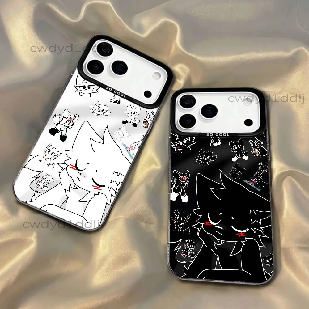 B-Boykisser Fury Cute For iPhone 17,16,15,14,13,12,X,8,Pro,Max,Plus,SE4,Air,Mini Black IMD Matte Case