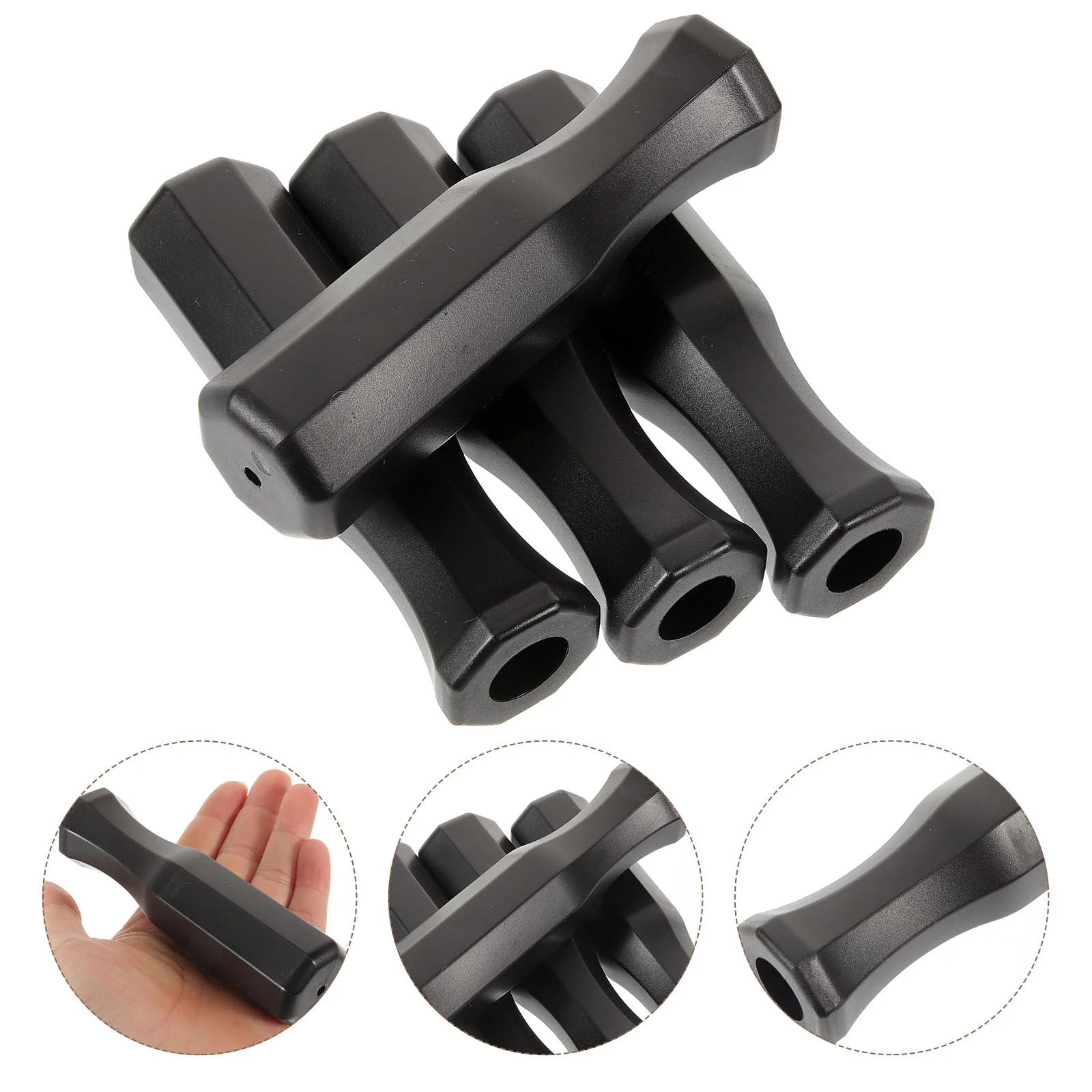 4 Pcs Football Machine Handle Plastic Foosball Handles Accessories Octagonal Grip Supplies Replaceable Table Replacement