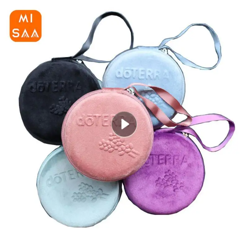 Round Essential Oil Bottle Sub Package Storage Bag Durable Convenient To Carry. Perfume Nail Polish Storage Bag