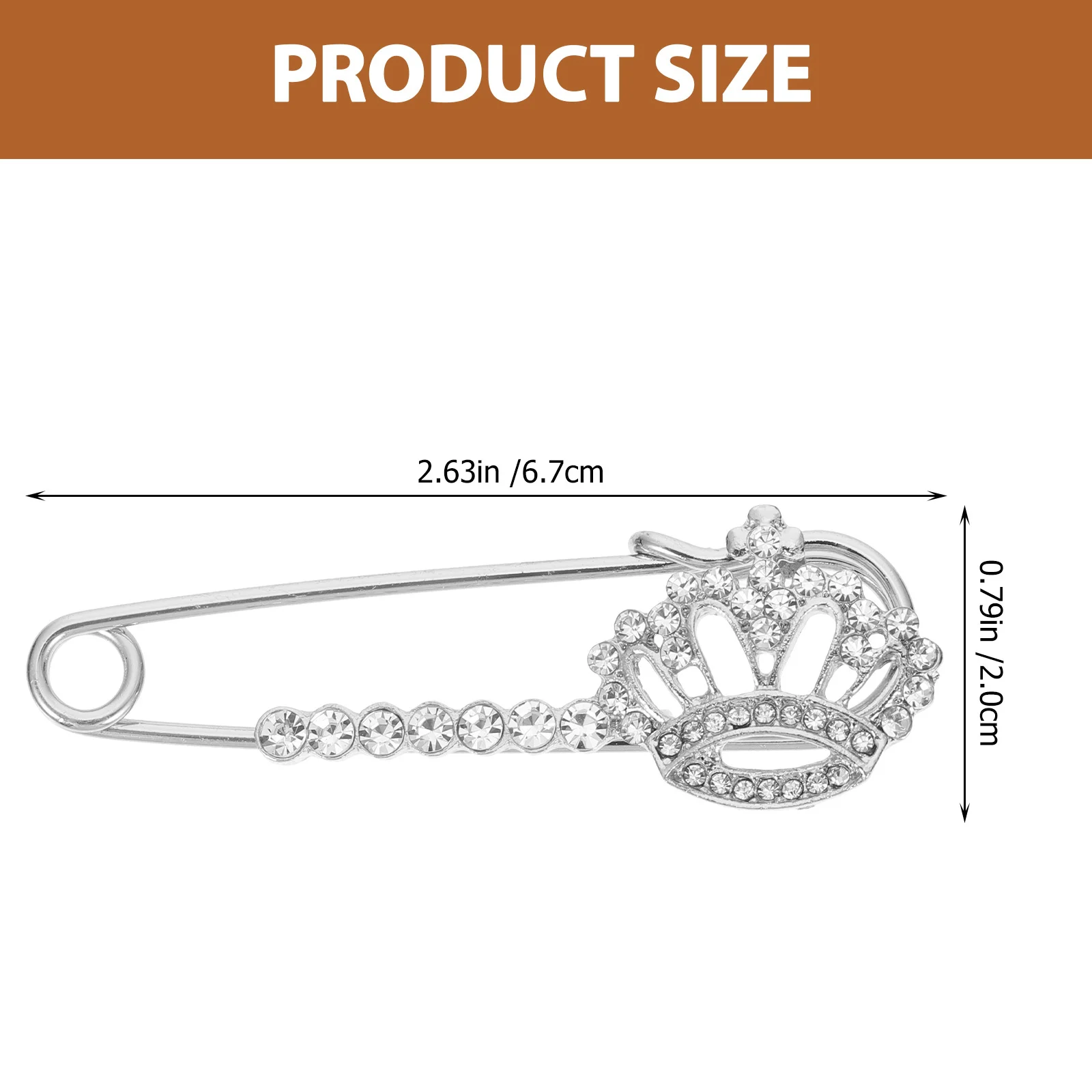 여성용 가디건 숄 클립 의류 브로치 스웨터 핀 패션 쥬얼리용 3개입 체스트 니들 액세서리 라인스톤 크라운 핀