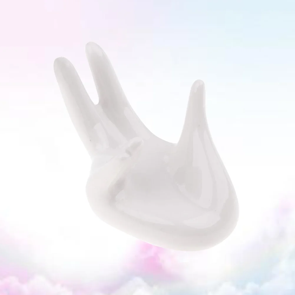 Ocarina Display Accessories Ceramic Base Holder Hand Shaped Collector for Ocarina Flute Musical Instrument Home Decoration