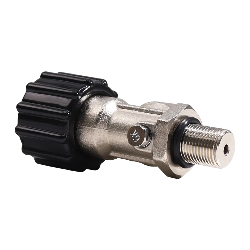 EMER 水族館シリンダーバルブインフレーションスイッチコネクタバルブ CO2 高圧バルブアルミニウム M18 から G5/8 スイッチコネクタ