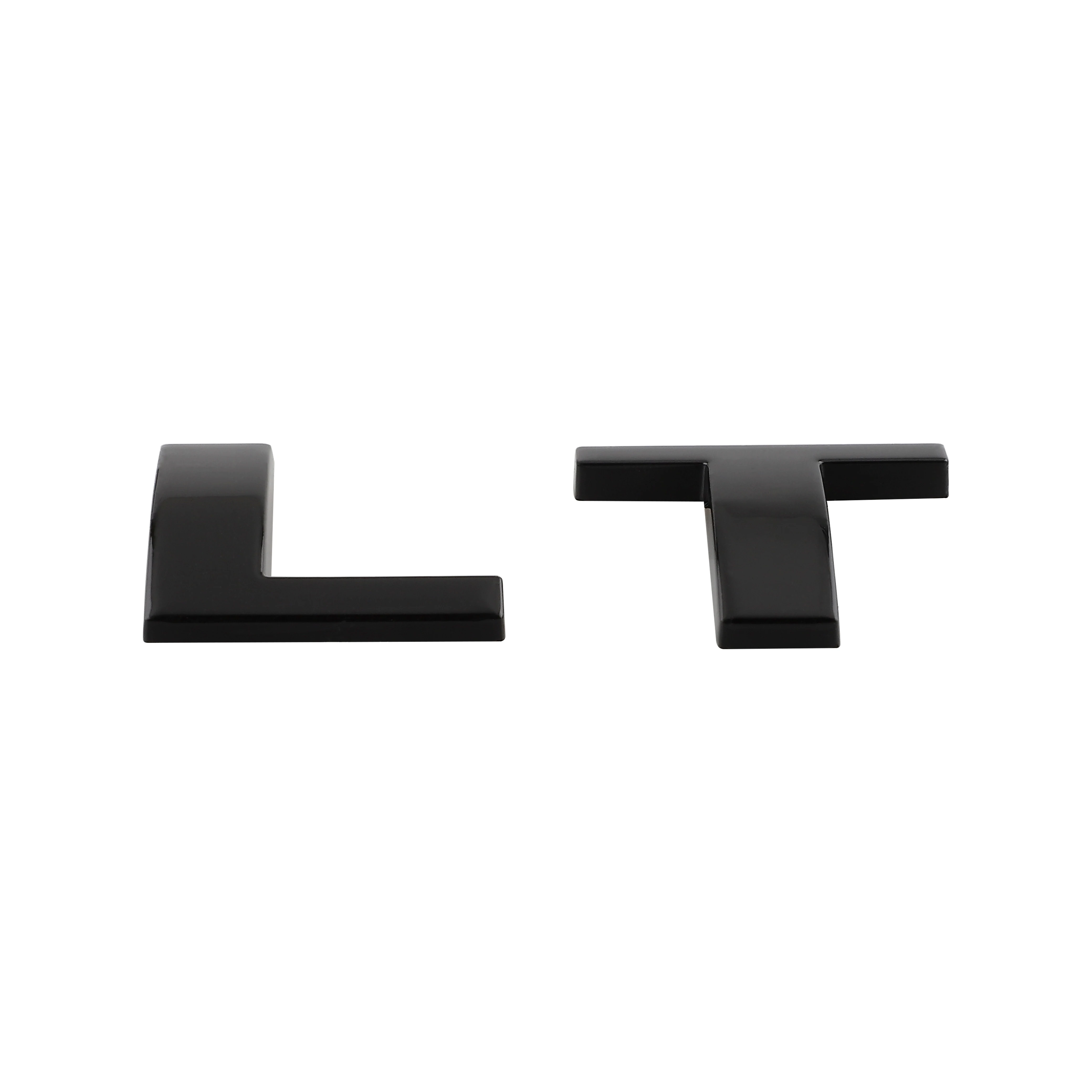 3D ABS LT Logo Emblem Badge Decal Car Accessories Suitable for All Models Decoration Car Trunk Letters Emblem Car Rear Sticker