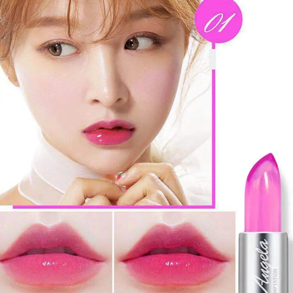 Bálsamo labial descolorido de Aloe Vera, 6 colores, Color mágico, nutre el brillo que cambia, maquillaje hidratante duradero Li H5S4