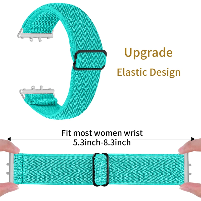 Elastic Band For Samsung Galaxy Fit 3 SM-R390 Strap Adjustable Nylon Stretchy Breathable Wristband Sport Braided Bracelet Correa