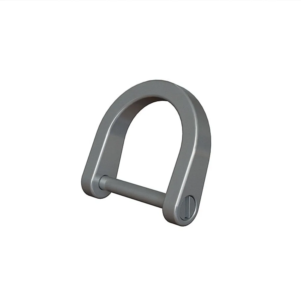 1PC Frosted Titanium Alloy Horseshoe Buckles Carabiner Outdoor Bracelet Buckle D Bow Staples Shackle Key Ring Keychain Hook