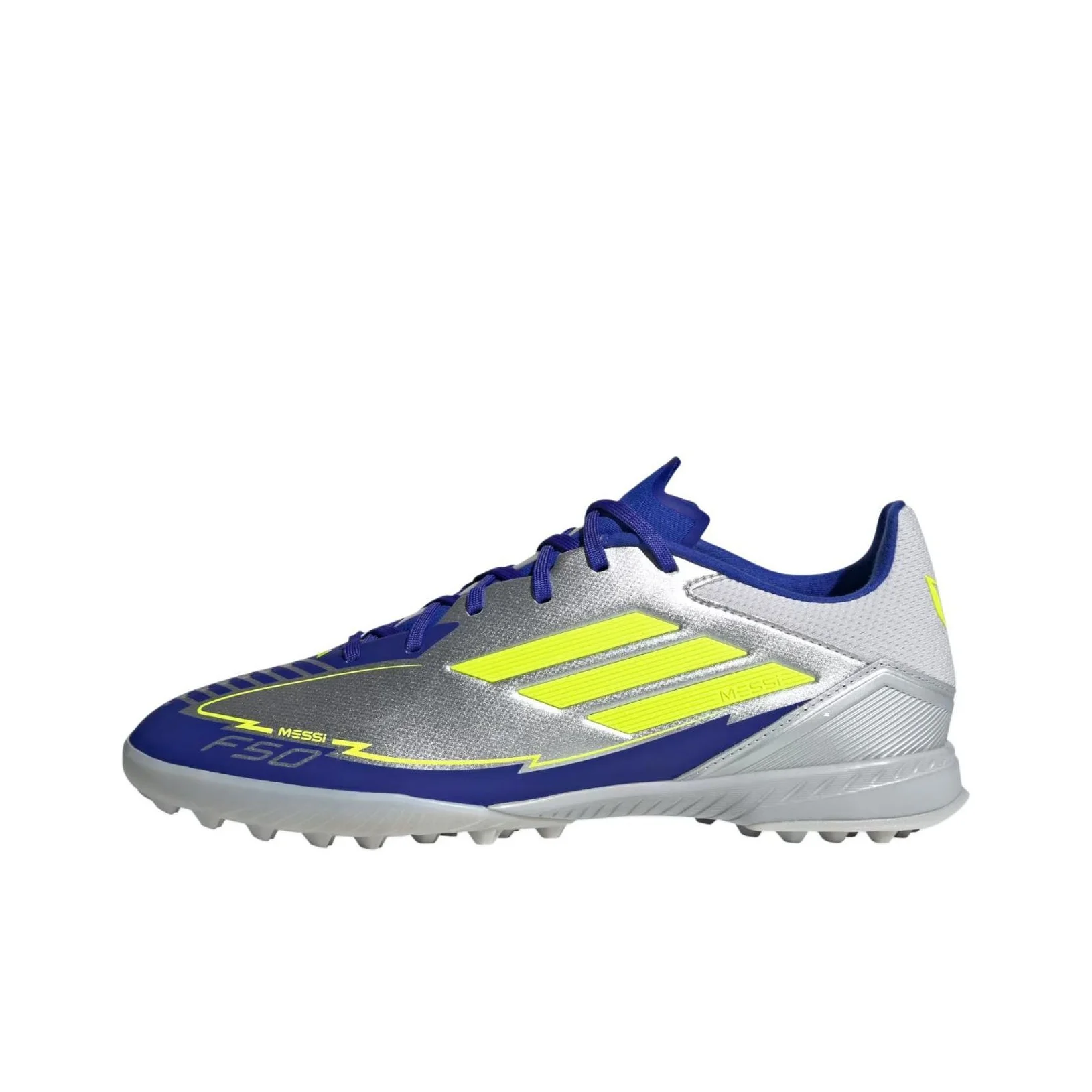 adidas-f50-league-tf-turf-scarpe-da-calcio-per-erba-sintetica-antiscivolo-e-resistenti-all'usura-unisex-argento-ih0919