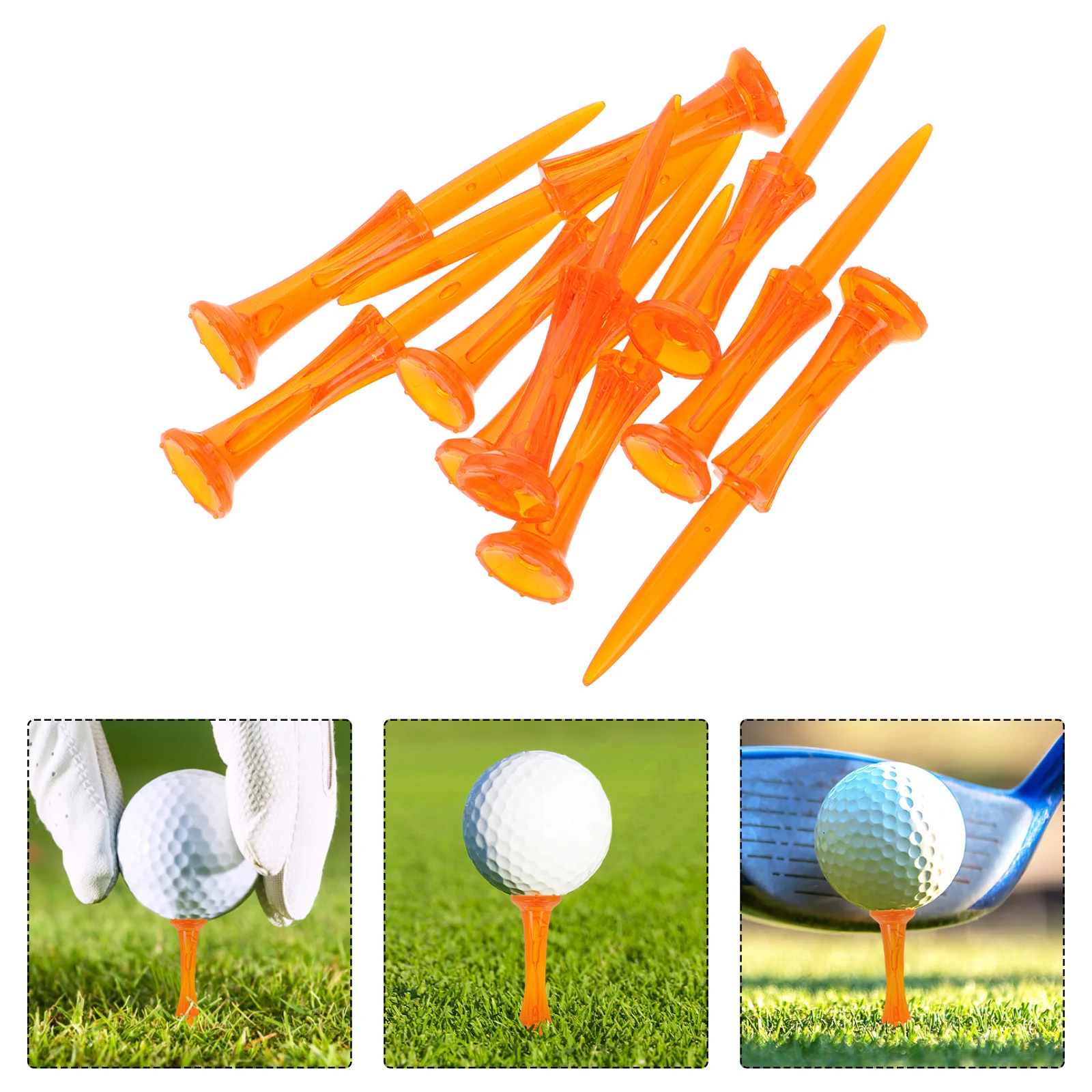

10Pcs 83Mm Golf Tees Plastic Wheel Shaped Spikes for Enhanced Traction and Balance on Various Terrains Training