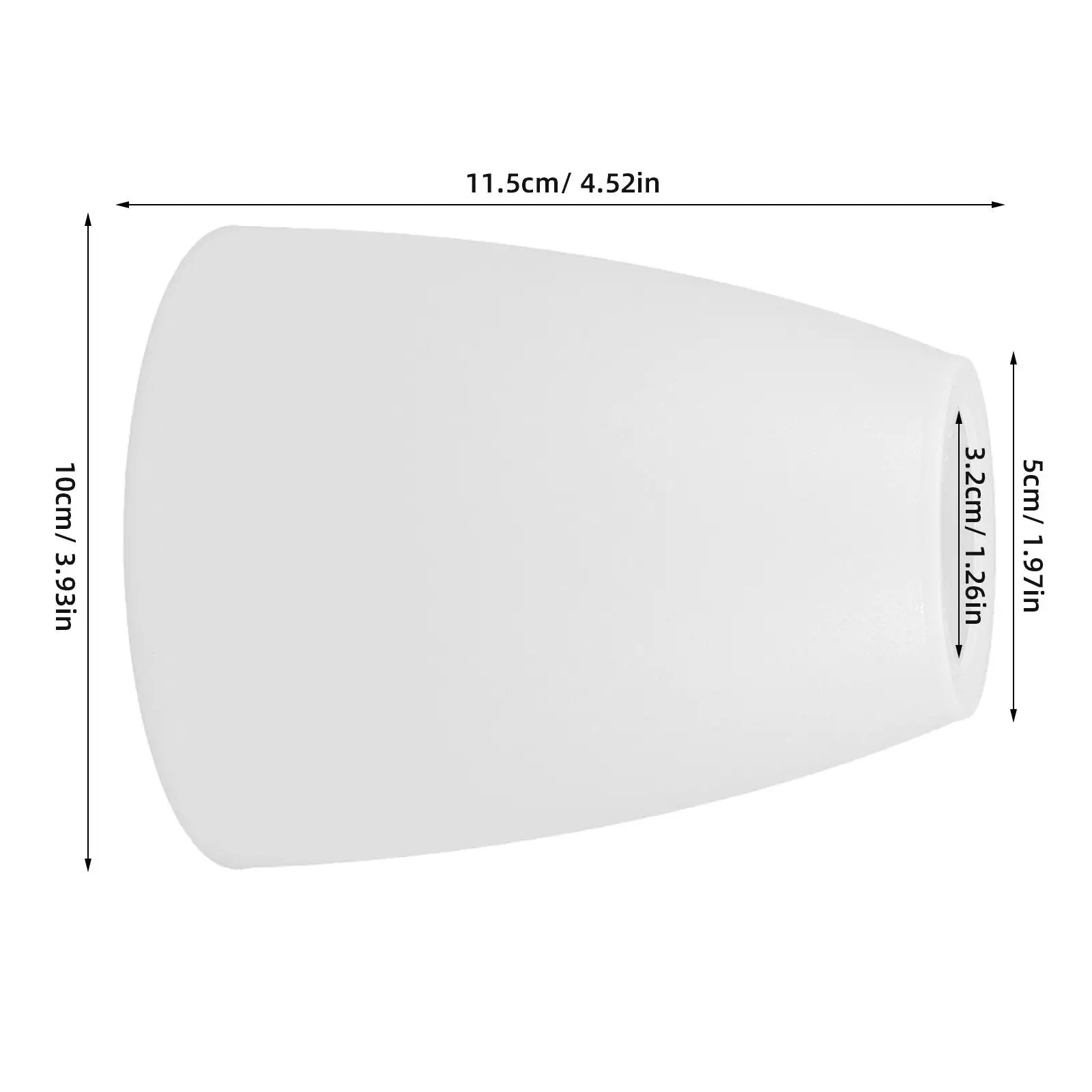 3Pcs White Plastic Lampshade Flat Top Replacement Shade for Wall Sconce Table Floor Lamp Pendant Chandelier Ceiling Fixture