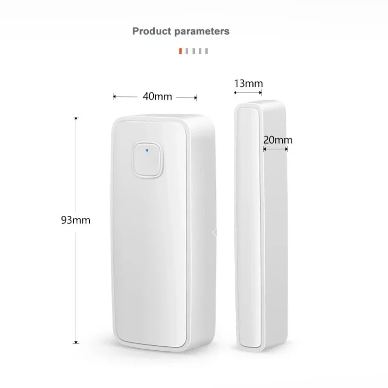 elligente Tuya WiFi-Türsensor, Fenster, magnetisch, offen, geschlossen, Detektor, Sicherheitsalarmsystem, Aufzeichnung, Entsperren, Arbeit mit Alexa Google