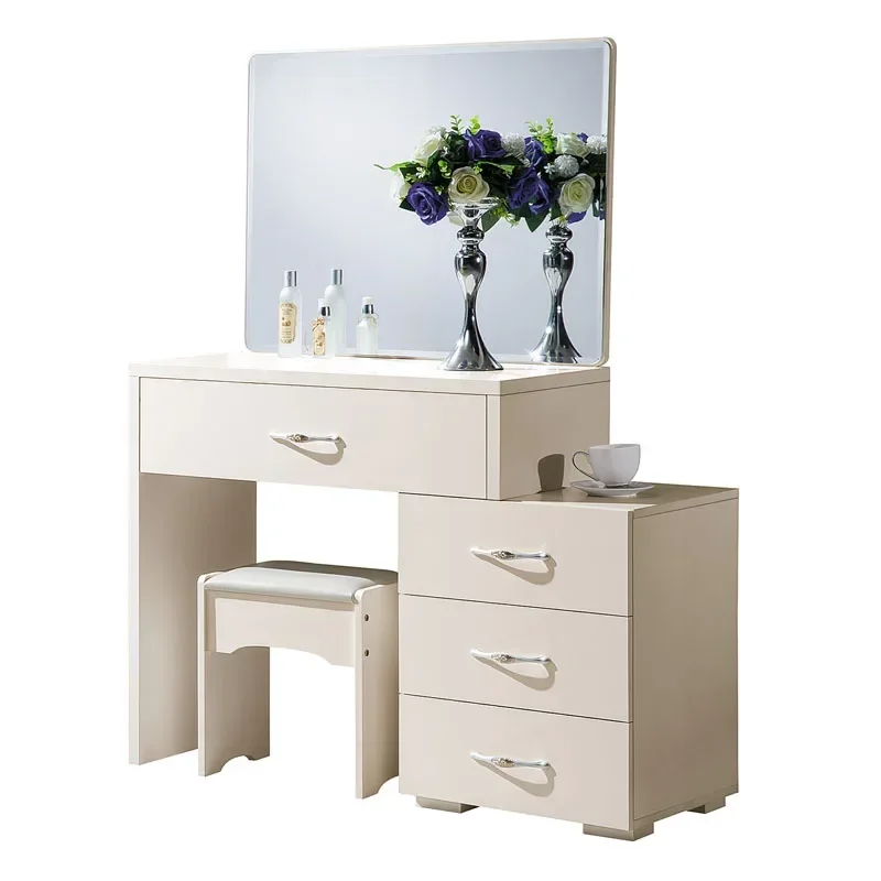 Wooden White Dresser 3 Drawer with Mirror Bedroom Dresser Home Center