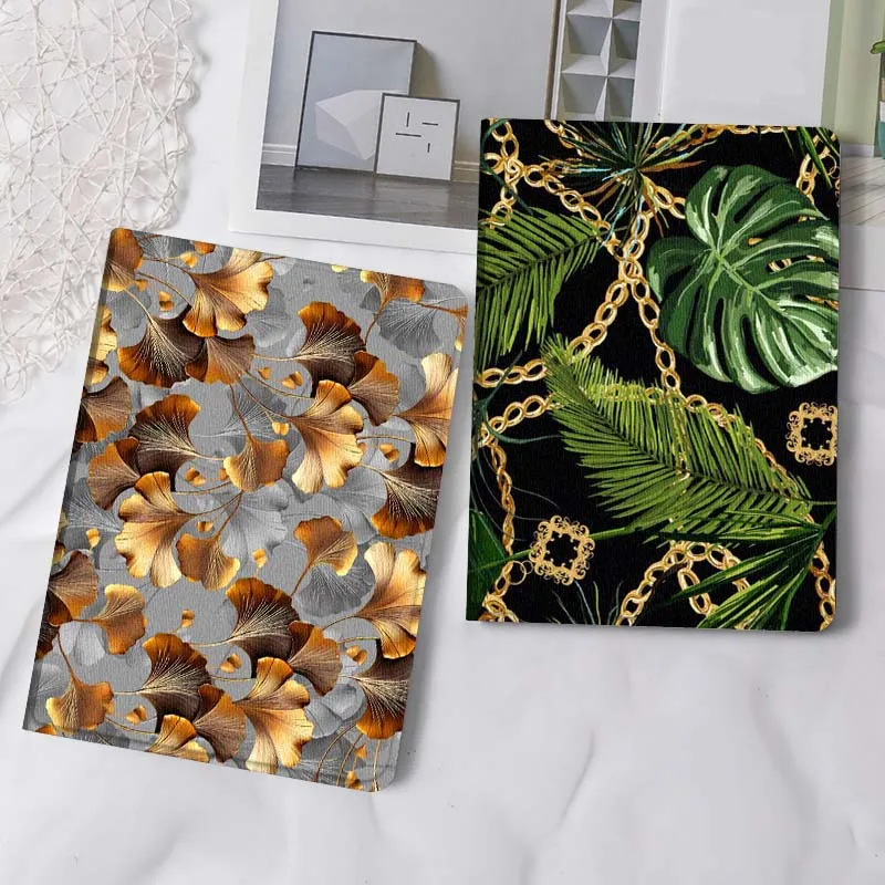 

Golden Ginkgo Leaf Pattern Gift Tablet Case For Samsung Tab Galaxy S6 S11 A A7 A8 A9 A11 10.1 10.4 10.5 Plus Lite