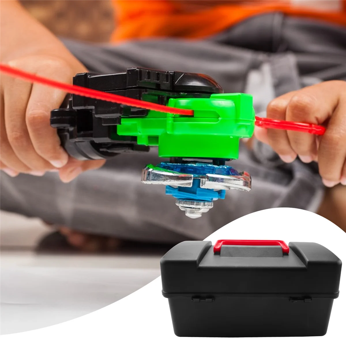 XD168-66 Burst Generation Spinner Toolbox Beyblade Spinner المنتجات ذات الصلة صندوق تخزين اليد صندوق الأدوات أسود