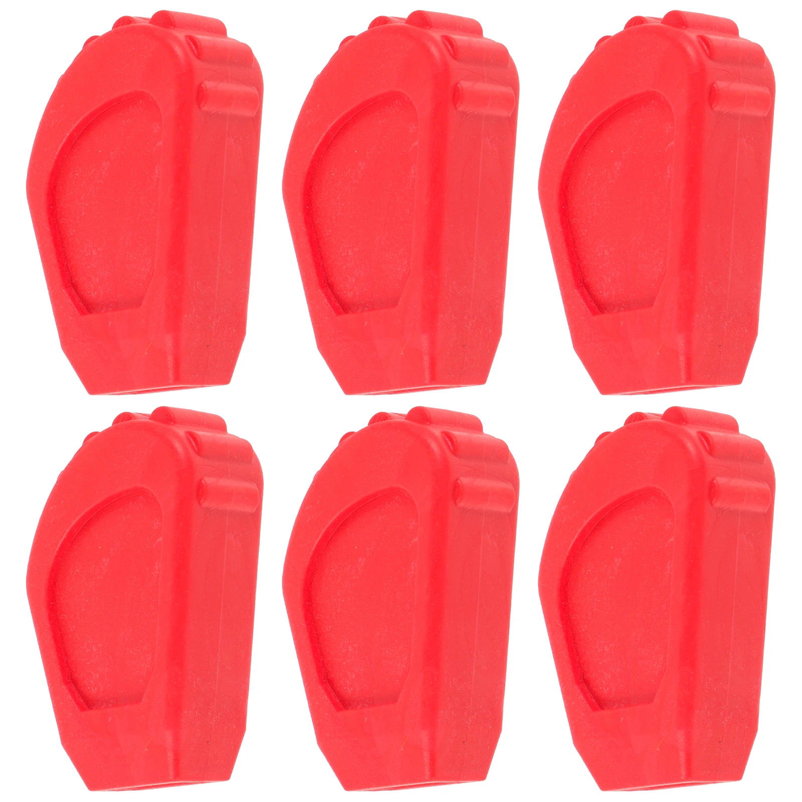

6 Pcs Drum Pad Dampening Pads Replacement Feet Leg Protectors Kit Stand Protective Red Anti S Rack