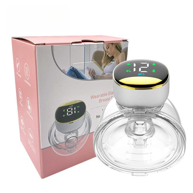 Electric Wearable Breast Pump Machine Handsfree BPA Free 4 Modes & 12 Levels Low Noise Powerful Suction Wireless BreastMilk Pump