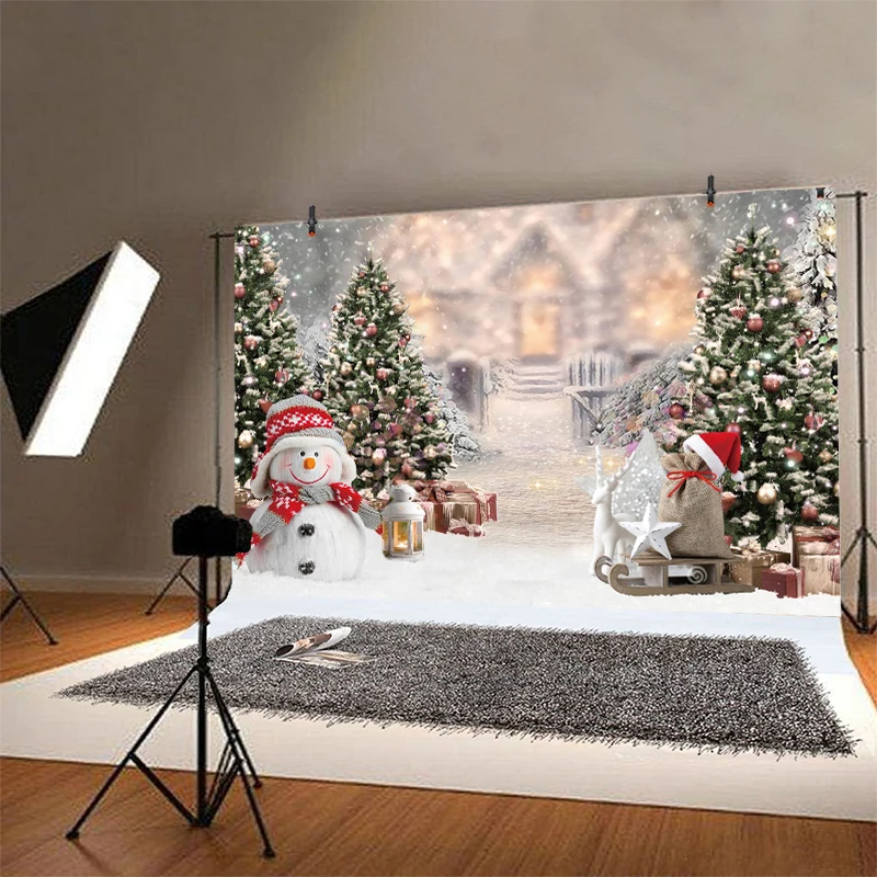 คริสต์มาสต้นไม้ฉากหลัง Party Xmas ถุงเท้าหิมะของขวัญ Santa Claus ภาพพื้นหลังแบนเนอร์ตกแต่ง