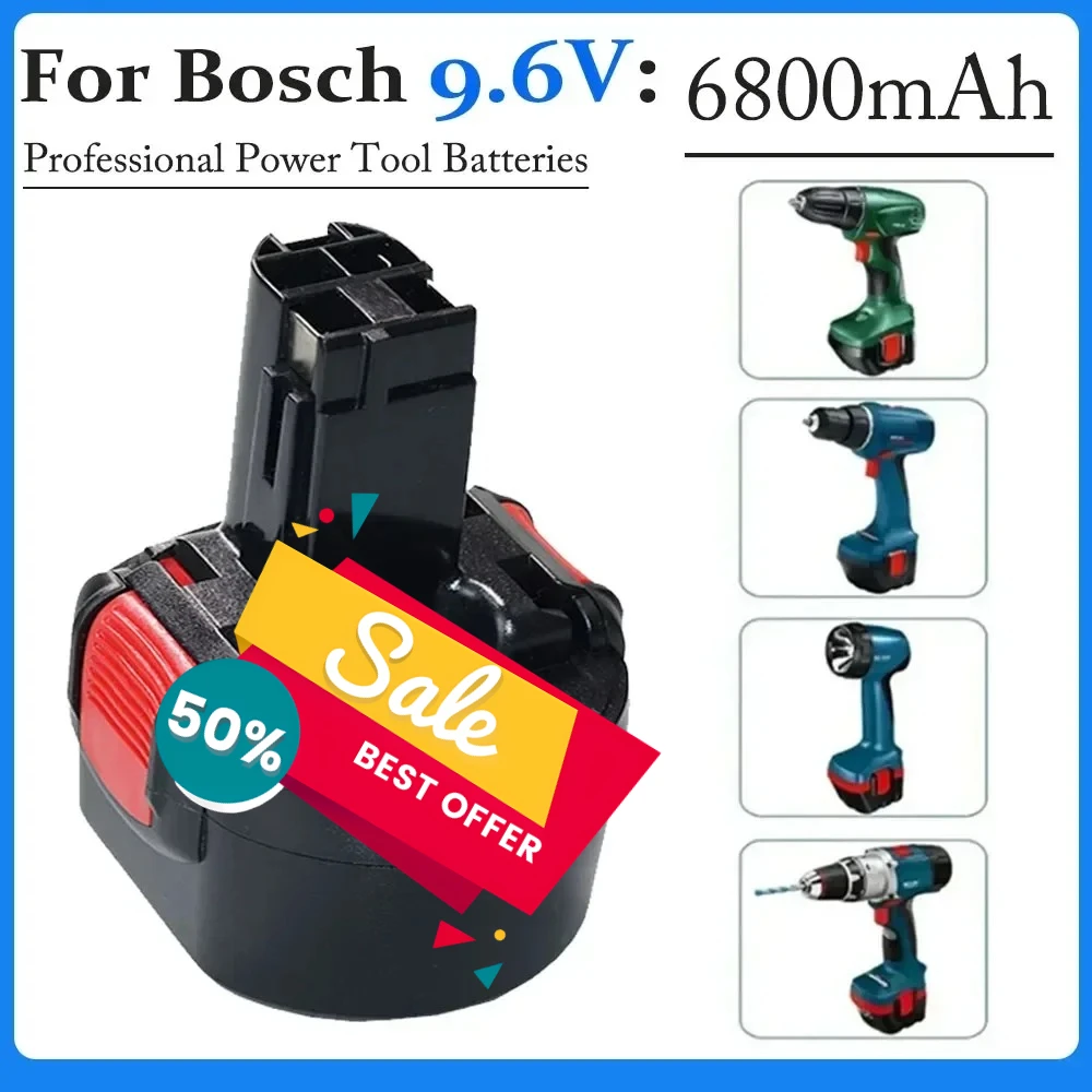 For Bosch 9.6V  4800mAh Ni-MH Battery PSR 960 BAT048 BAT100 BAT119 BH984 BPT1041 23609 32609 PSR960 GSR 9 6V E-2 GSR