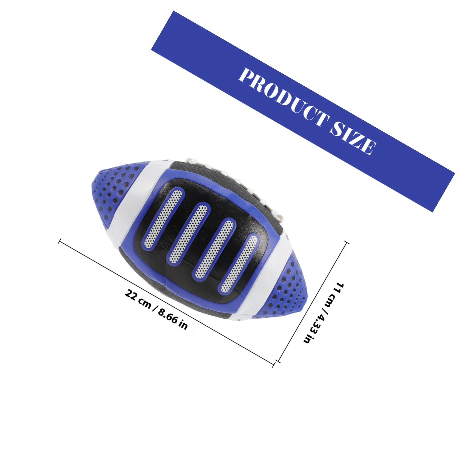 Professional Rugby Ball for High Elasticity Improved Muscle Memory Ideal for Arm Strength Training Backyard Playground