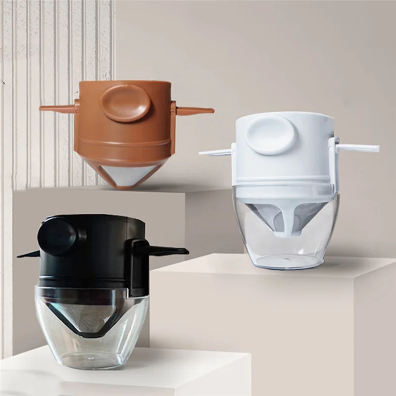 

Кофейная капельница многоразовая Складная капельный фильтр для кофе с держателем портативная кофеварка для офиса дома путешествий лагеря-C