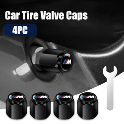 4Pcs Car Tire Valve Cap Tyre Air Stems Cover for BMW M Performance E36 E46 E90 E60 F10 F30 E39 F20 E87 E92 G30 X5 E70 E91 G20 X1