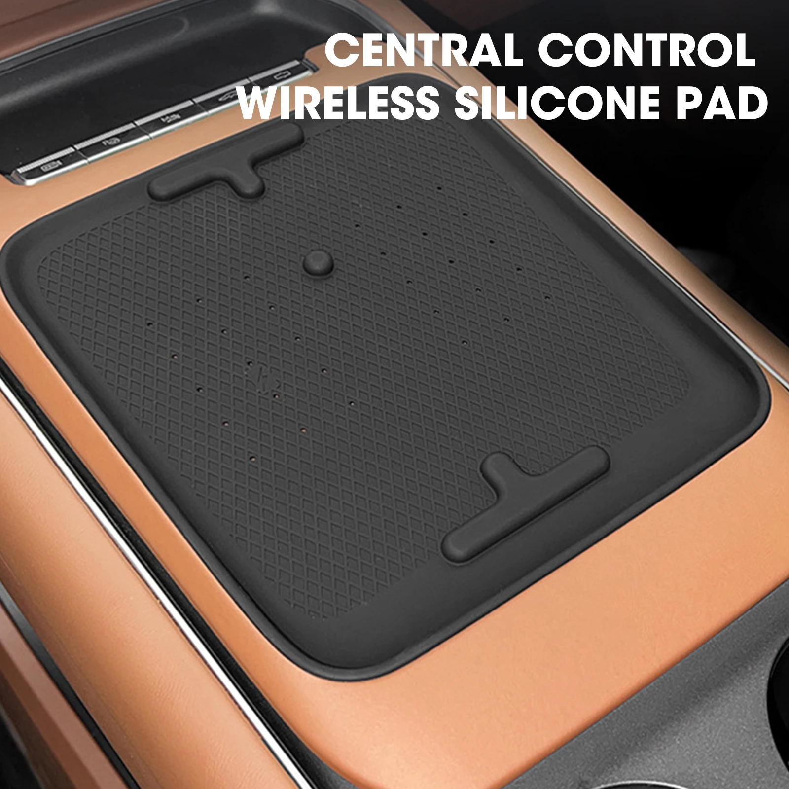 For DONGFENG Voyah Free 2024 Wireless Phone Charging Car Anti-Skid Interior Decoration Pad Silicone