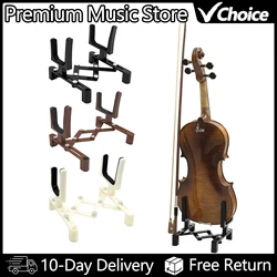 Adjustable Violin Stand Holder Portable Full Size Stringed Instrument Accessories Retractable Foldable Fiddle Bracket Sponge Pad