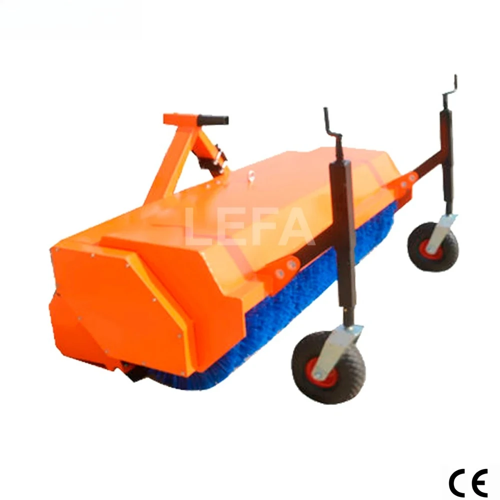 China 20-45HP Tractor PTO driven small street and road sweeper with Nylon brushes