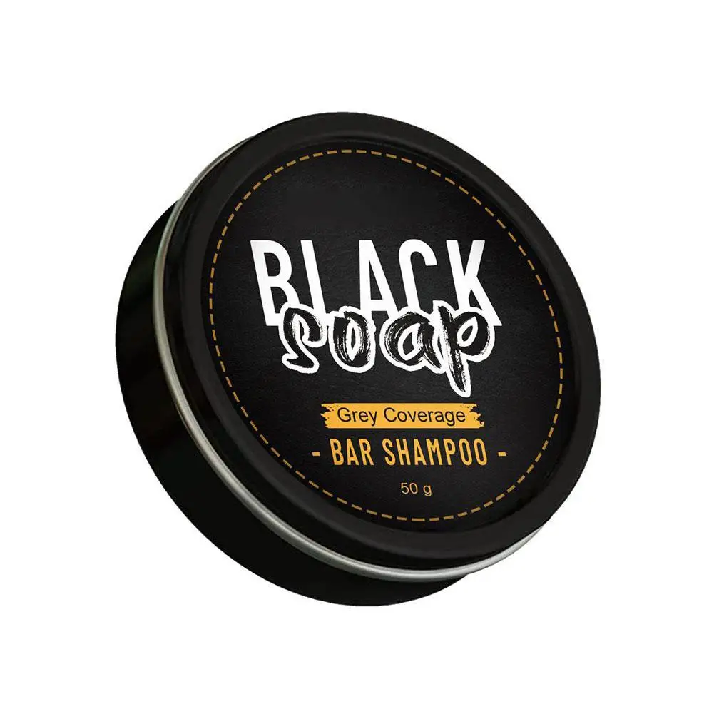 

Gray Hair Dhampoo Black Soap Natural Gray Coverage for All Hair Types with Fo-Ti & Ginseng Vegan Formula Moisturizing Scalp Care