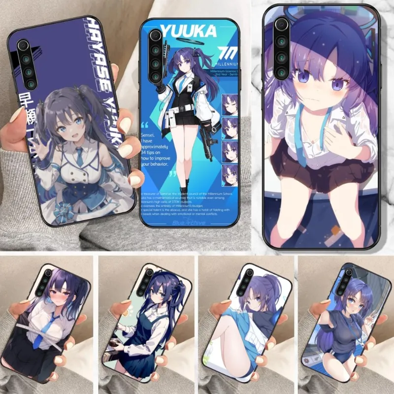 Blue Archive Yuuka Smart Phone Case for Xiaomi Mi 13 12 12S 12T 11T 10T 9T Lite Pro Ultra Poco F3 F4 F5 X4 GT Black Cover Funda