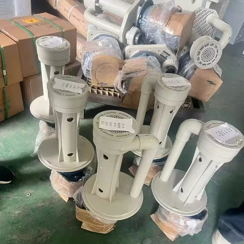 Acid Alkali Resistant Plastic Vertical Submersible Chemical Pump Anticorrosive Circulating Pump for Spray Tower Desulfurization