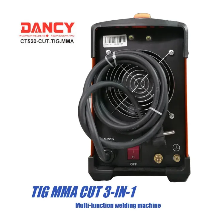 CT520 Mosfet Inverter TIG/MMA/CUT Welder 50 Amp 220V Air Plasma Cutter Tig and MMA 3 in 1 Welding machine