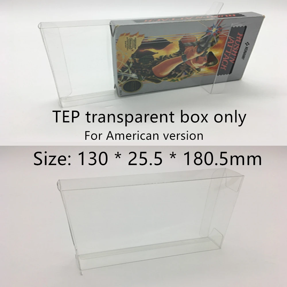 Collection Display Box For NES/Nintendo Entertainment System: NES Classic Editio Game Storage Transparent Boxes Collect Case