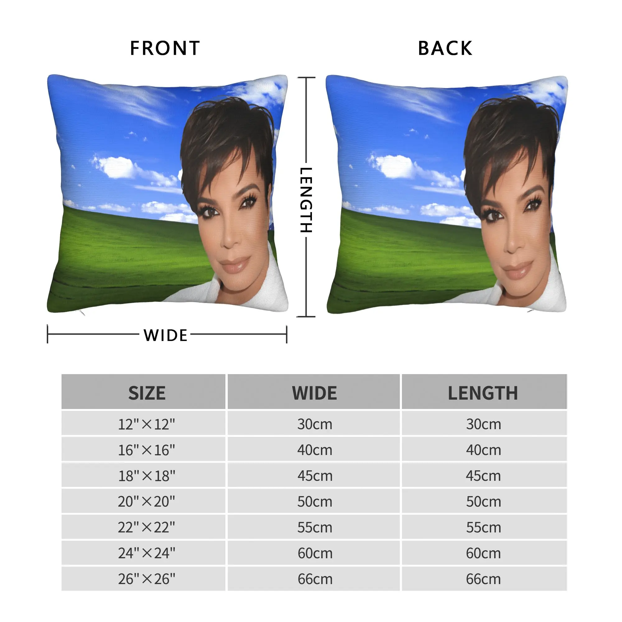 K-Kris Jenner Manifest Pillow Cover  Fashion Pillow Case For Couch Sofa Bedroom Graphic Pillowcases Gift Idea