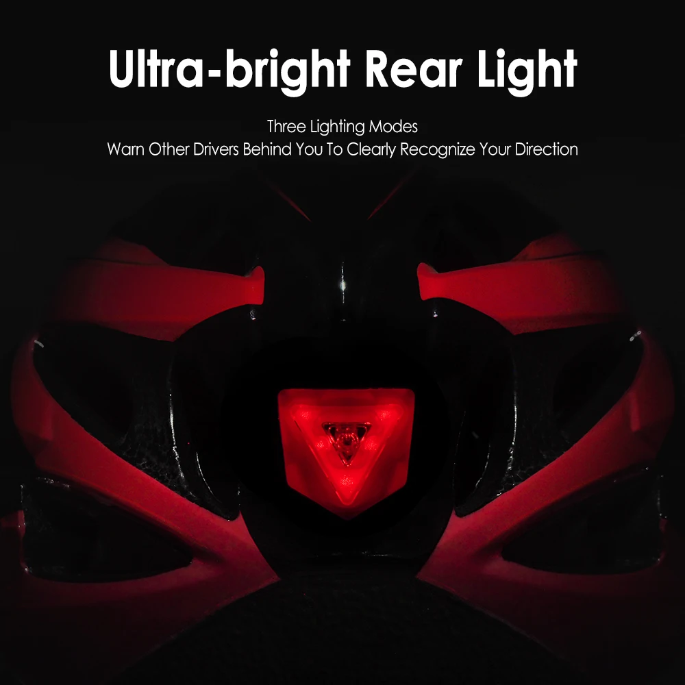 VICTGOAL Adults Bike Helmet Goggles LED Rear Light Men Women Cycling Helmet Road Bicycle Helmets MTB E-Bike Cap Scotter Headgear view 5