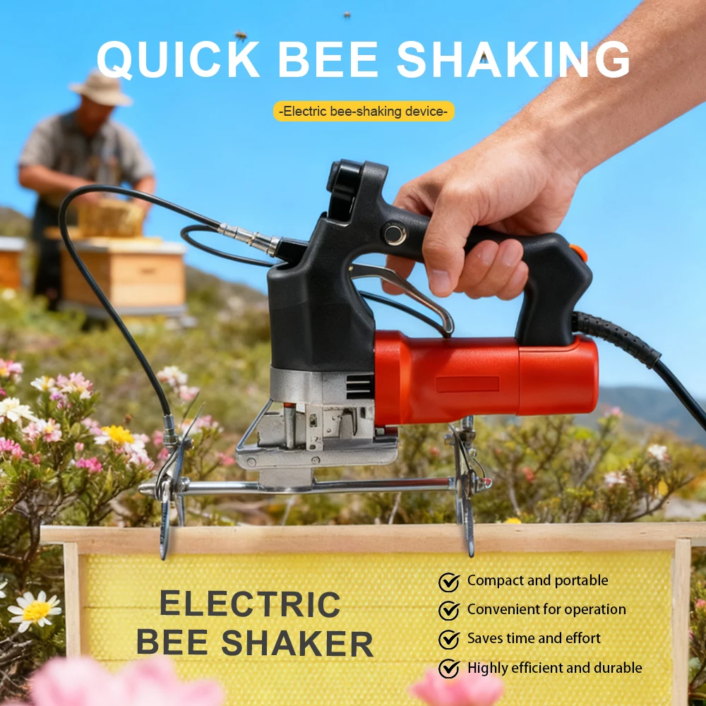 

Electric Bee Shaker Plug-in Bee Remover Beekeeping Tool Durable Bee Frame Tool Beekeeping Equipment for Honey Frame Bee Removal