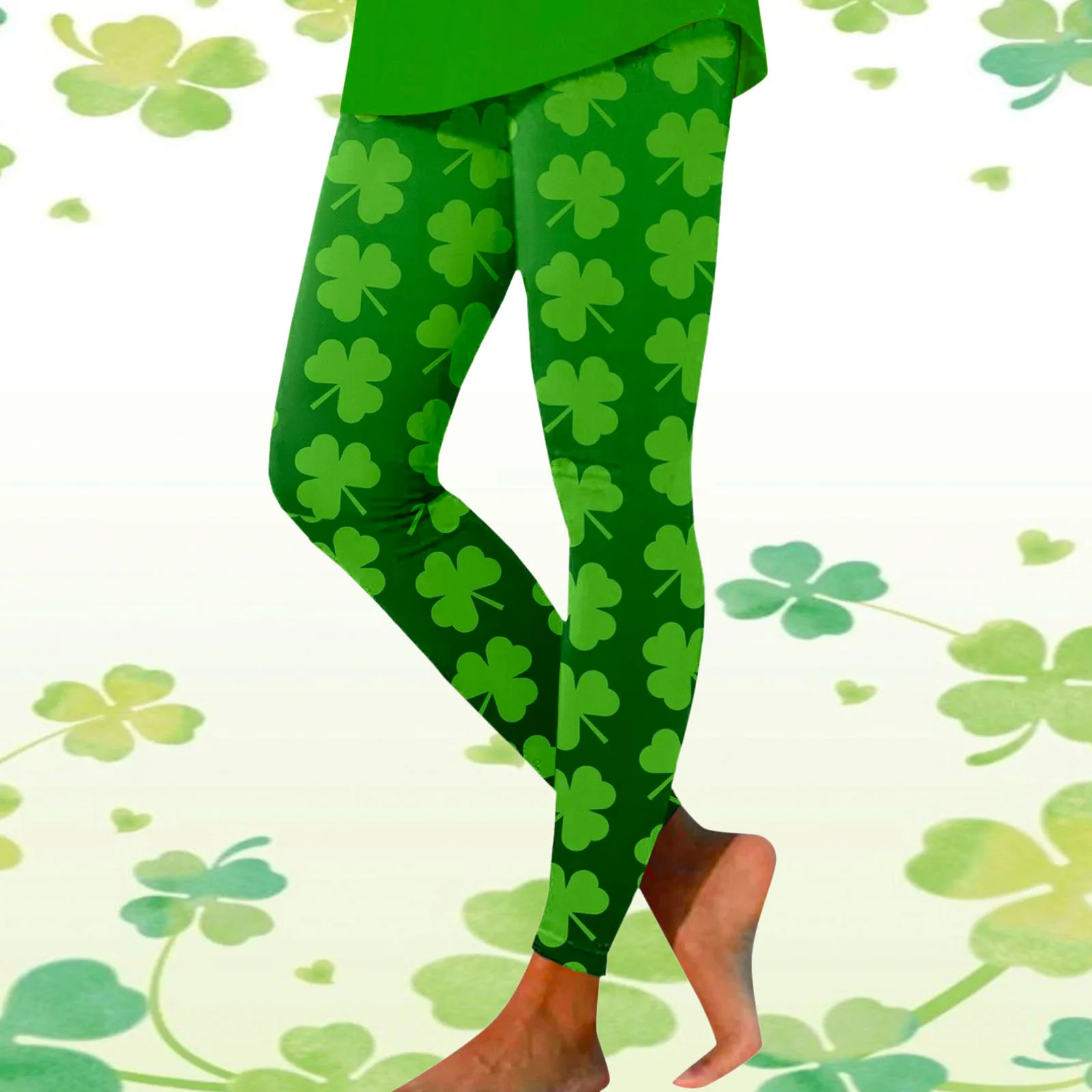 St. Patrick'S Day-mallas deportivas estampadas para mujer, Leggings informales de Yoga, pantalones Vintage