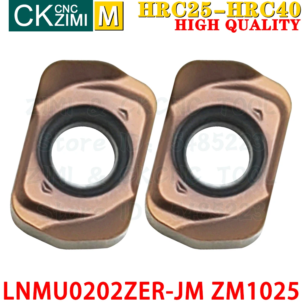 LNMU0202ZER-JM ZM1025 LNMU 0202ZER JM Carbide Insert Fast Feed Milling Insert Tool EXN02R CNC Metal Lathe Indexable Milling Tool