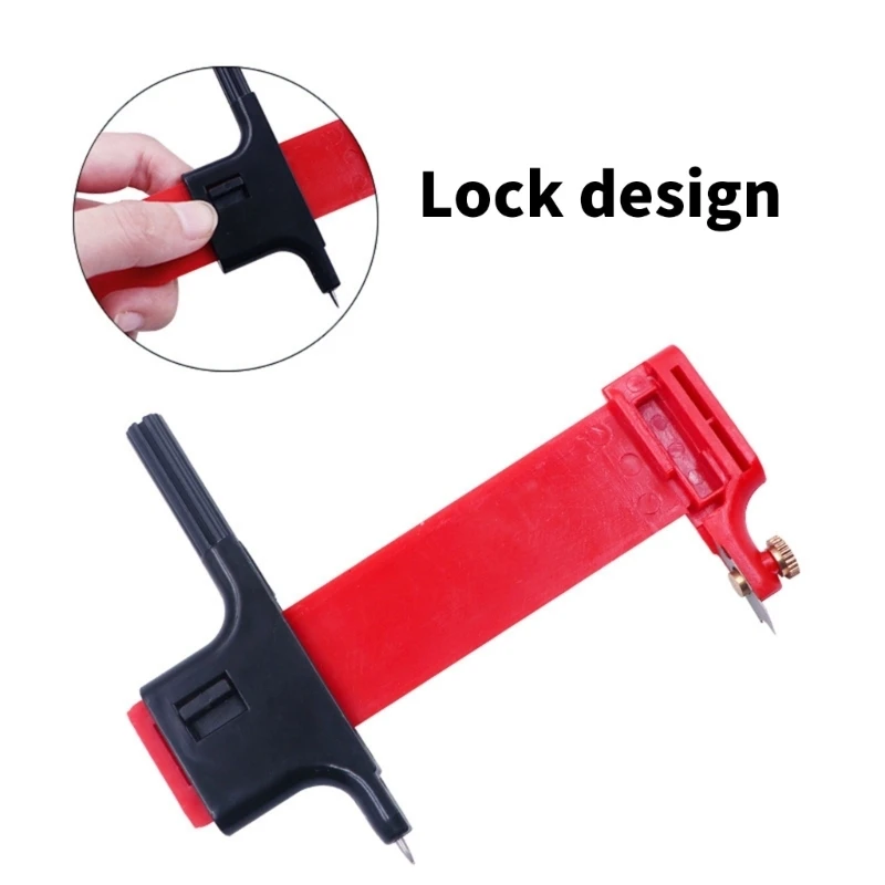 HX6A Adjustable Circular Cutting Tool Compass Circular Cutter Dia 2cm-15cm Circular Circle Rotary Compass Cutter