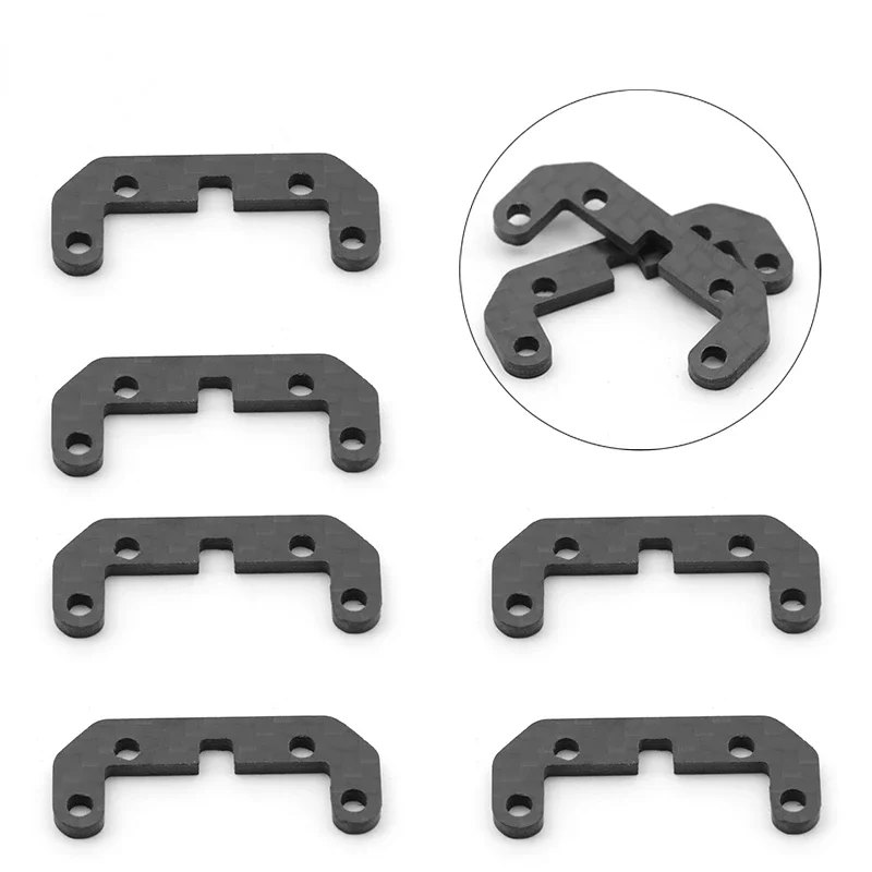 Carbon Fiber 54514 Sway Bar Stabilizer Holder Mount Plate for Tamiya TT02 TT-02 1/10 RC Car Upgrade Parts Accessories