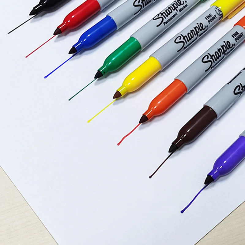 Sharpie Permanent Markers 30001 Quick Drying And Fade Resistant Fine Point Marker For Drawing, Coloring, Poster Marker 12 Count