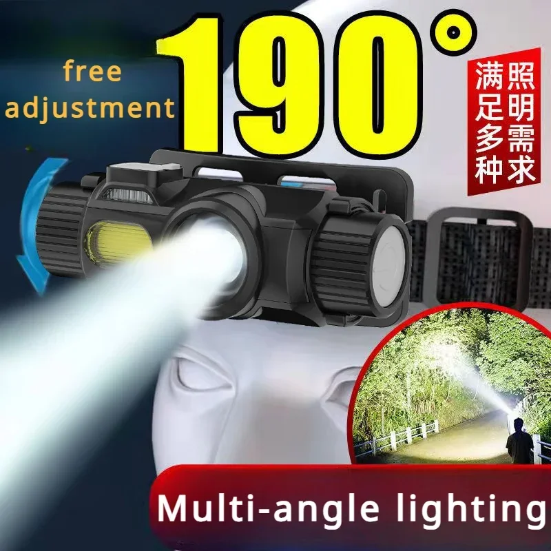 

New Multifunctional Sensor Headlight, Outdoor High-brightness Lighting, Waterproof Work Light, Long-lasting Night Fishing Light