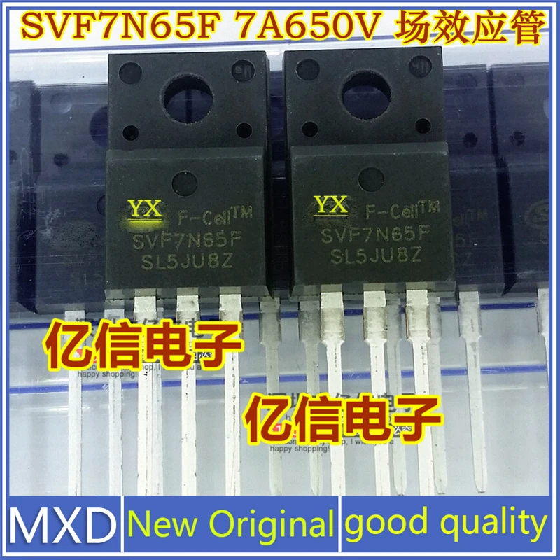 5Pcs/Lot New Original SVF7N65F 7A650V Genuine Field Effect Mos Tube TO220F In Stock Good Quality