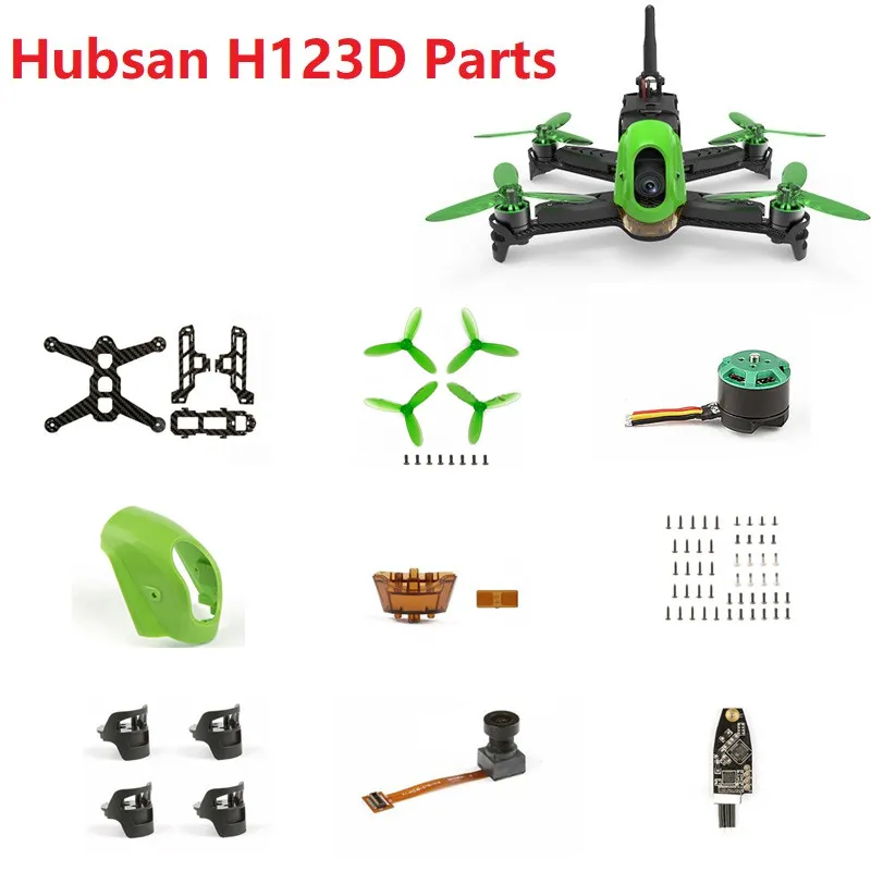 Hubsan H123D RC Racing Drone Quadcopter Spare Parts Blade Motor Shell ESC Charger Camera etc