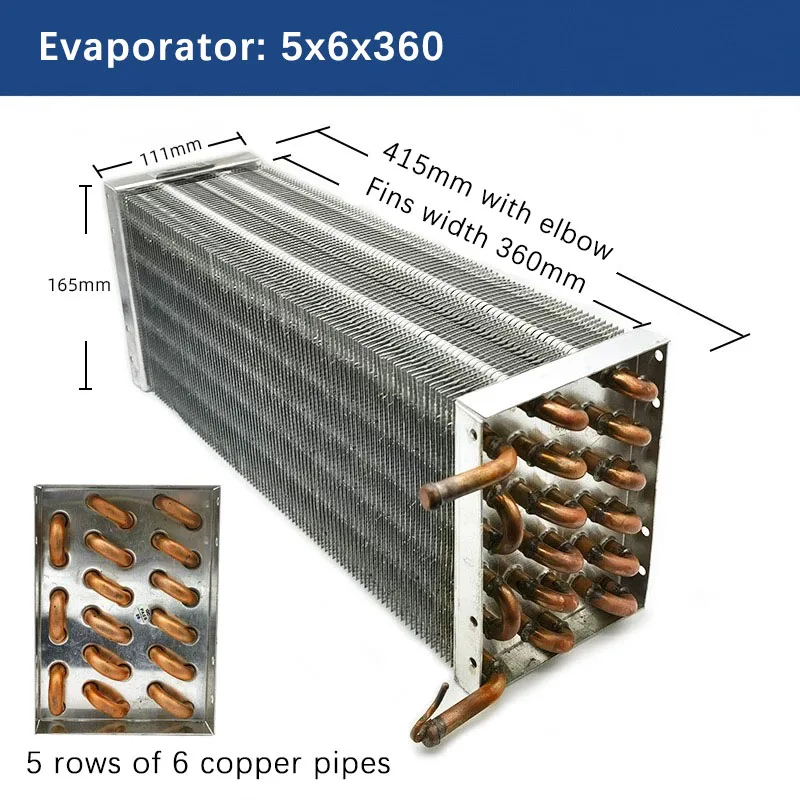 

Refrigerator Evaporator Air-cooled Copper Tube Cake Beverage Display Cabinet Condenser Aluminum Flying Heat Dissipation Tablet