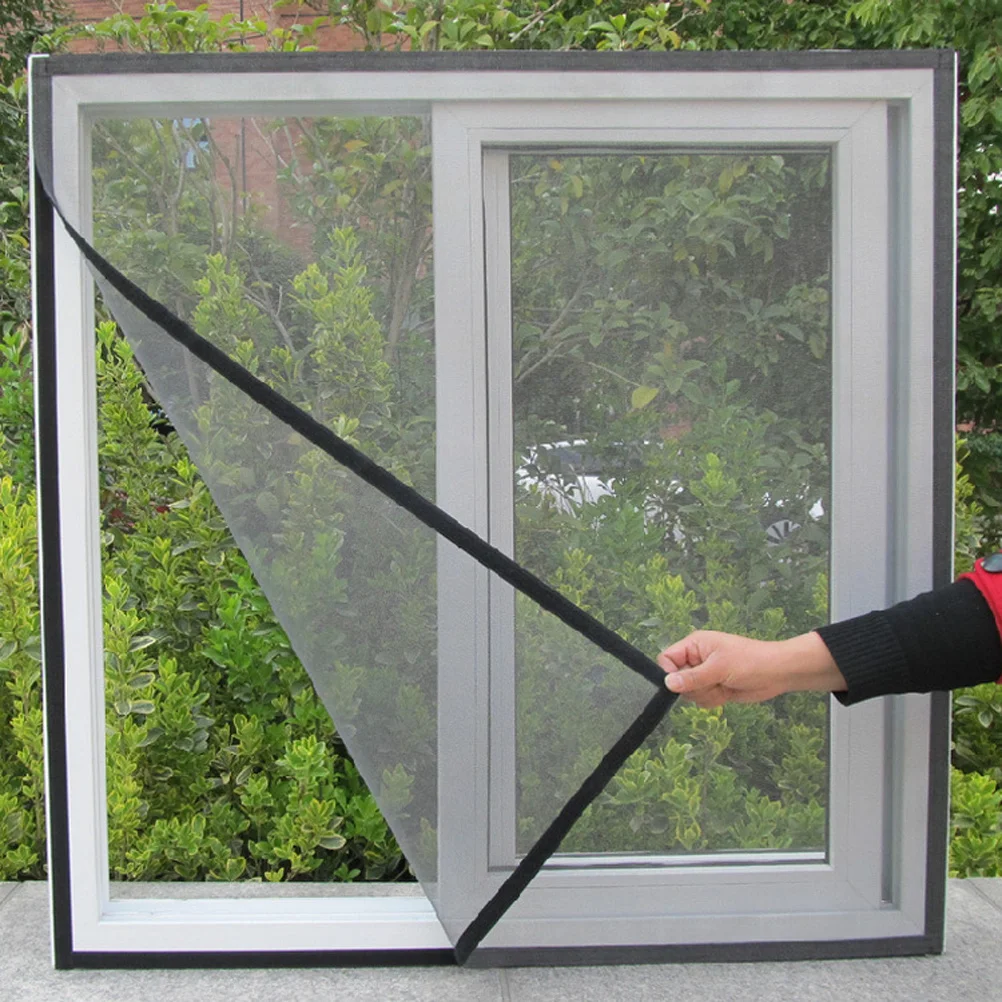 

130x150cm Mosquito Window Screen Mesh Net Curtain Premium Fiberglass Self Adhesive Tape Easy Install Insect Fly Proof