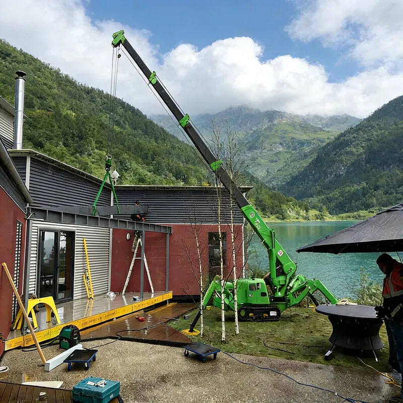 Customized 5T Spider Crane – Jib, Basket, Optional Spider Grab, Glass Lifting, Factory Direct