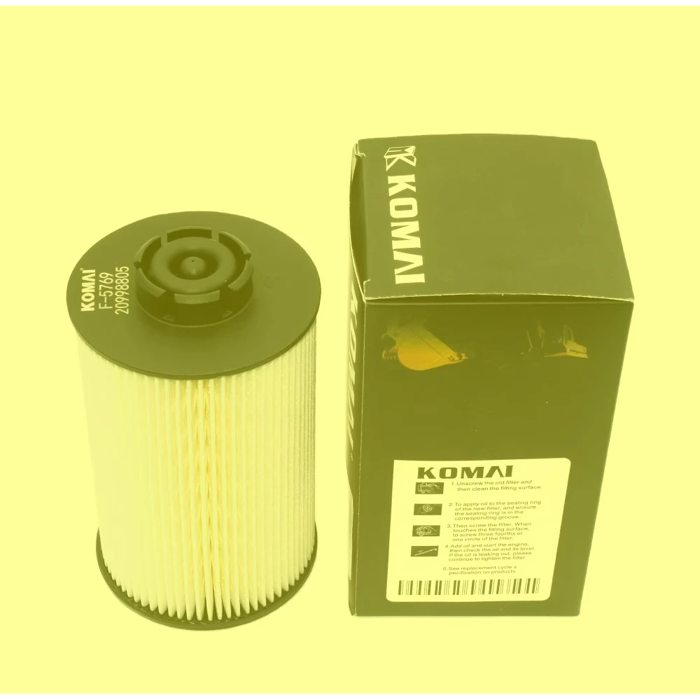 

KOMAI Diesel Fuel Filter Element FF5769 P954604 2931748 4291525 SN70296 For Excavator