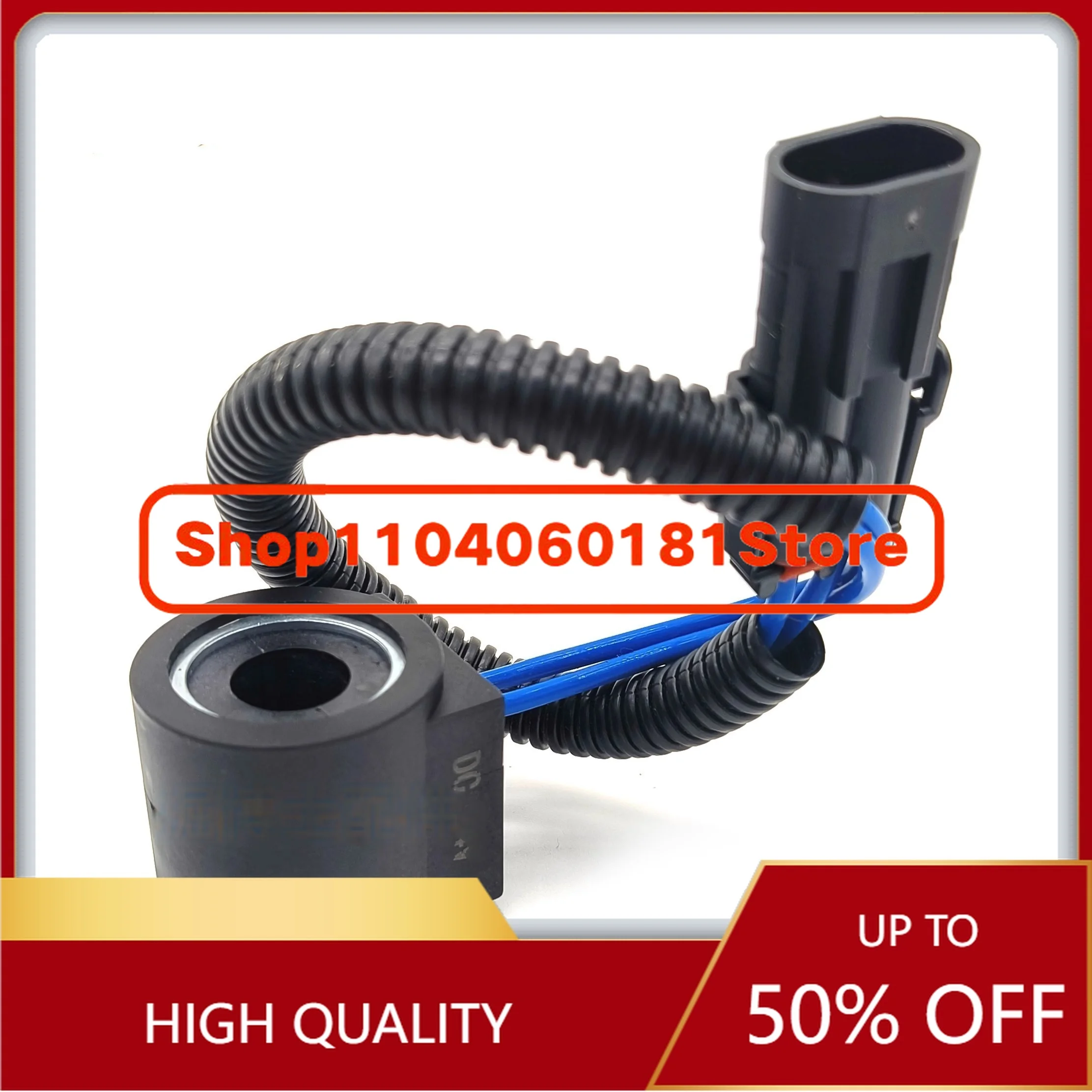 Hot Sale Excavator Pilot Solenoid Valve Coil Travel Fast Slow for 50 60 70 80 90 Series