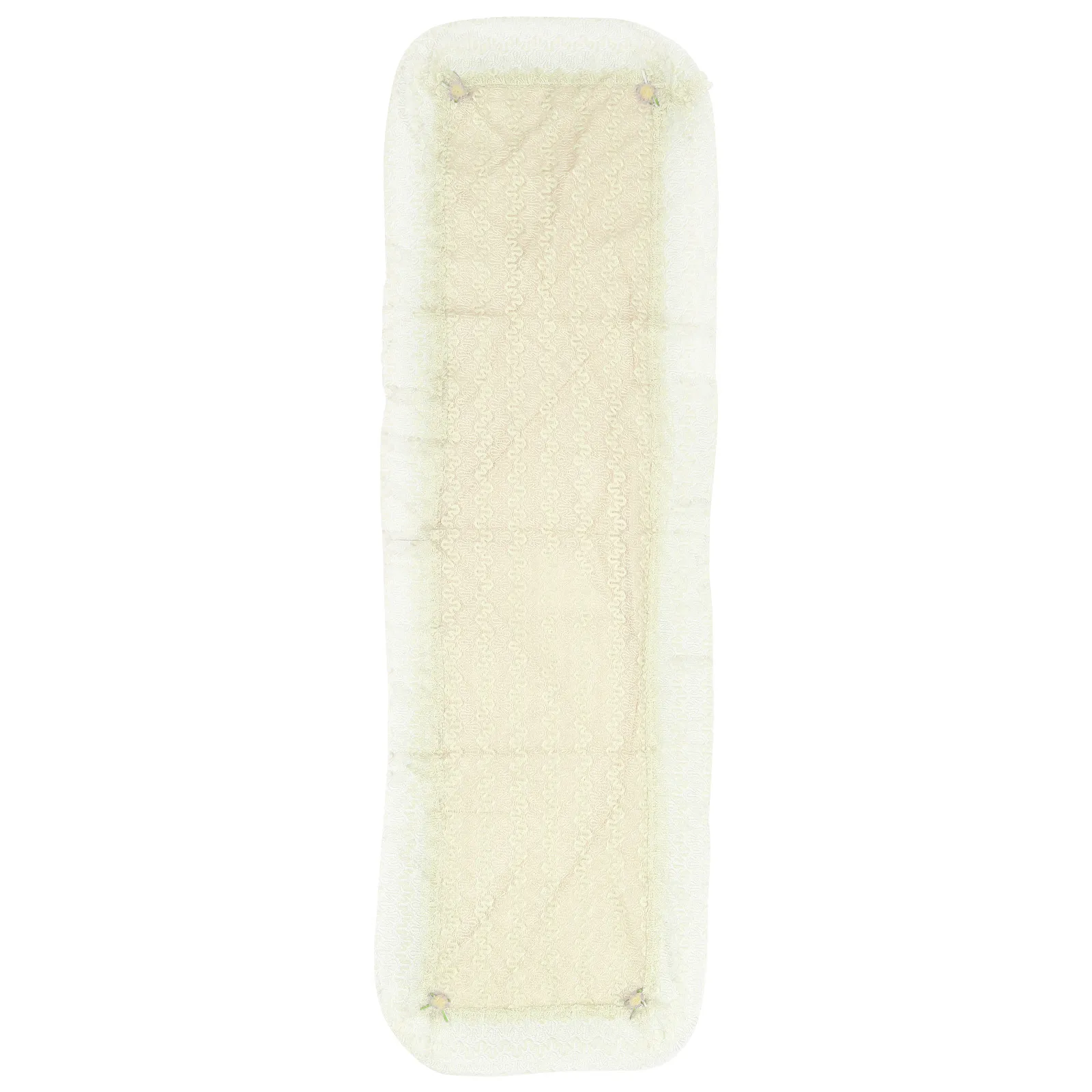 

Yellow Guzheng Cover Decorative Lace Dust Proof Foldable Storage Musical Instrument Pattern Matching Room Anti Scratch