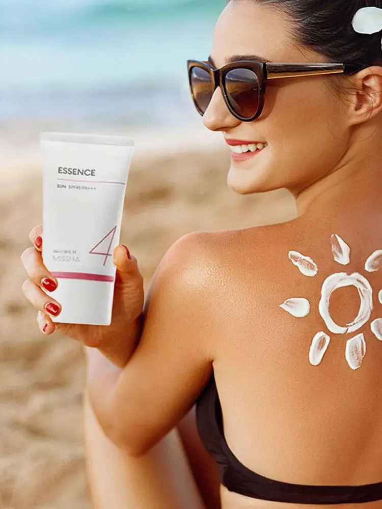 Fans coréens Missha crème solaire hydratante AQUA Essence apaisante plantes naturelles essences blanc brillant imperméable Protection solaire